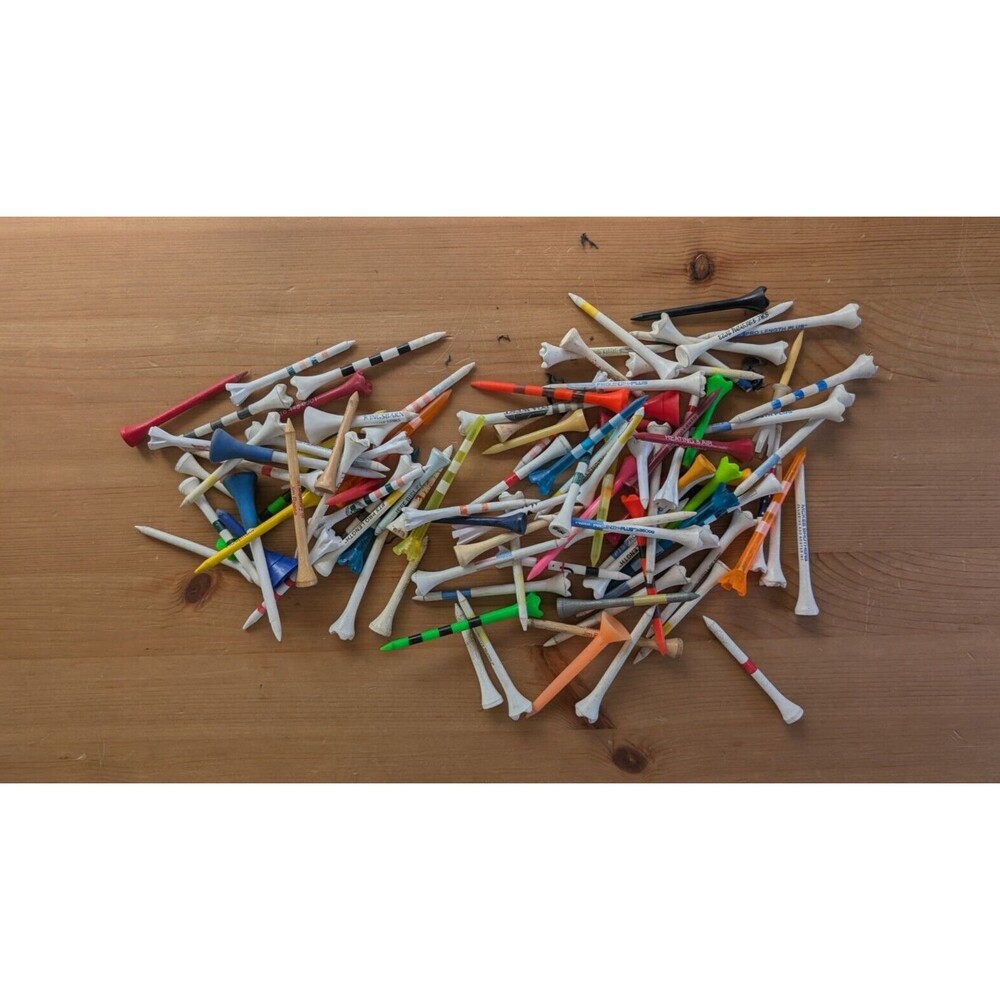 Golf Tees Lot of 100+ Mostly Plastic